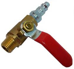 1/4" NPT thread shut off valve