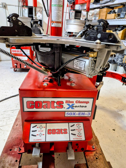 Tire Changer Coats 50 series with air Motor rim clamp 1yr warranty